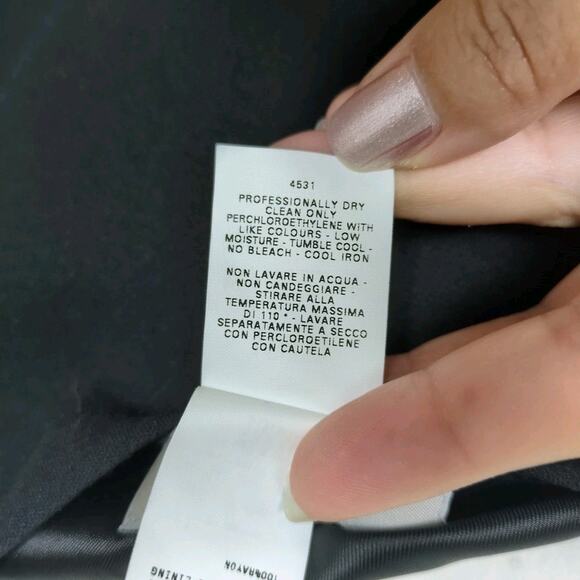 MOSCHINO Cheap and Chic Black Wool Blend Pencil Skirt Lined Women's US 6 - Picture 6 of 6